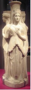 Alkamenes statue, Hekate, 420 BC (Museum of Antiquities, Leiden, the Netherlands)