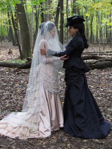 Wedding picture of two women, by Deborah