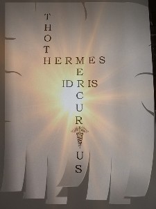 Illustratie met de namen Thoth, Hermes, Mercurius en Idris