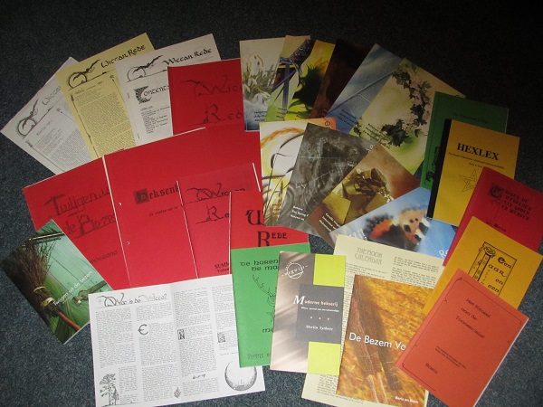 Een collage van een aantal publicaties die SIlver Circle sinds 1979 uitgaf.
